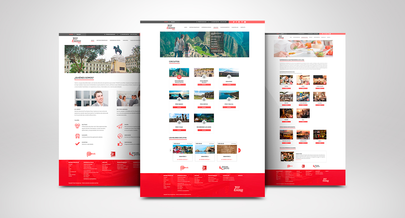 Sitio web Tour Express