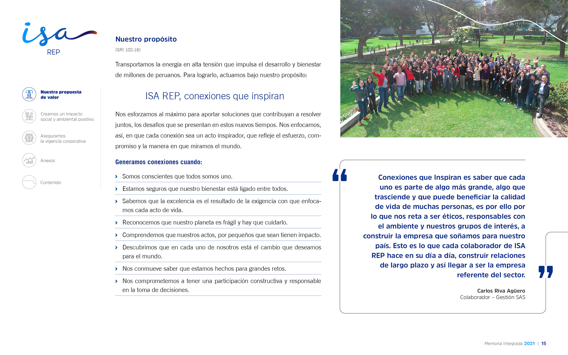 ISA REP Memoria Integrada 2021